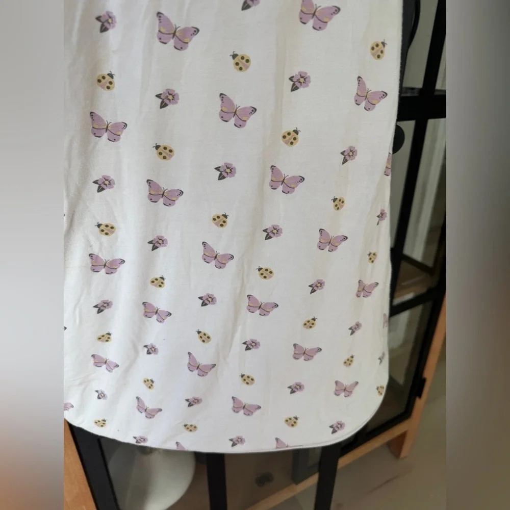 Kyte BABY bamboo sleeping sack flutter butterflies print baby toddler girl fairy